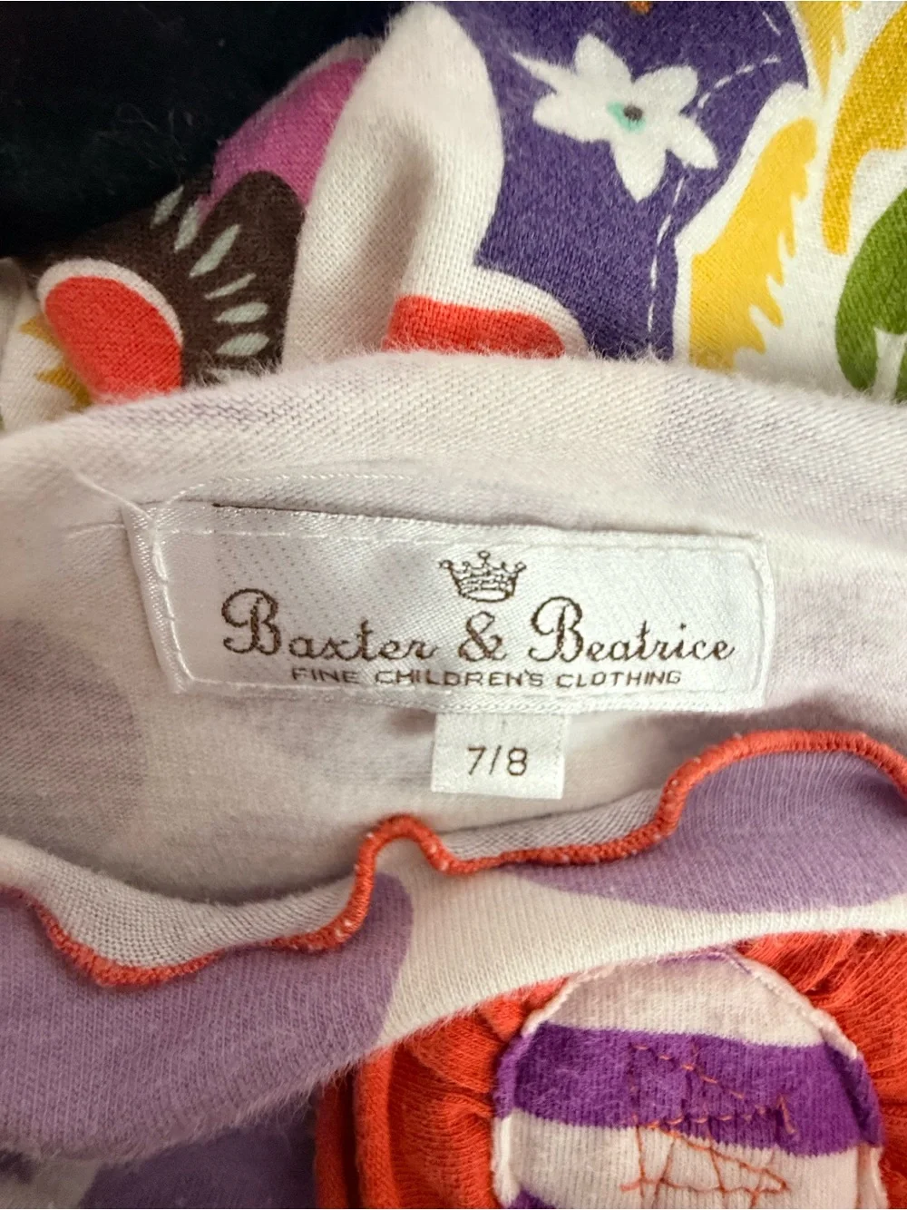 Baxter & Beatrice Girl’s Matching Set Purple Floral